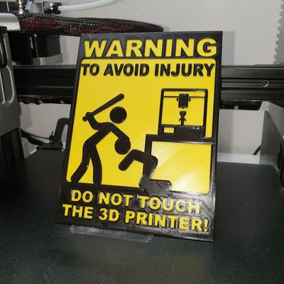 Biển Báo Máy In 3D Nguyên Bản (Có thể chỉnh sửa)