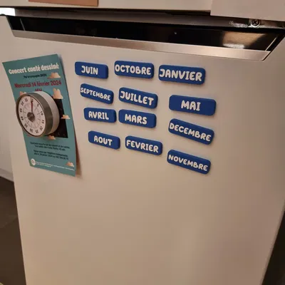 Bộ Nam Châm Tháng Năm Cho Bé (Tiếng Việt)