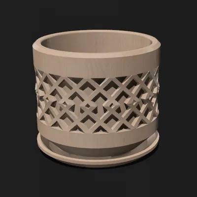 Chậu Hoa 3D Đẹp Mắt