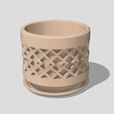 Chậu Hoa 3D Đẹp Mắt