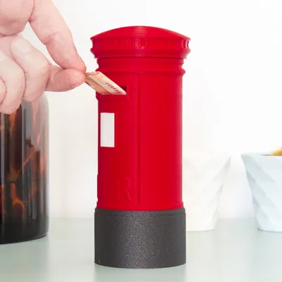 Hộp Tiết Kiệm Kiểu Bốt Điện Thoại Anh Cổ Điển - Quà Tặng