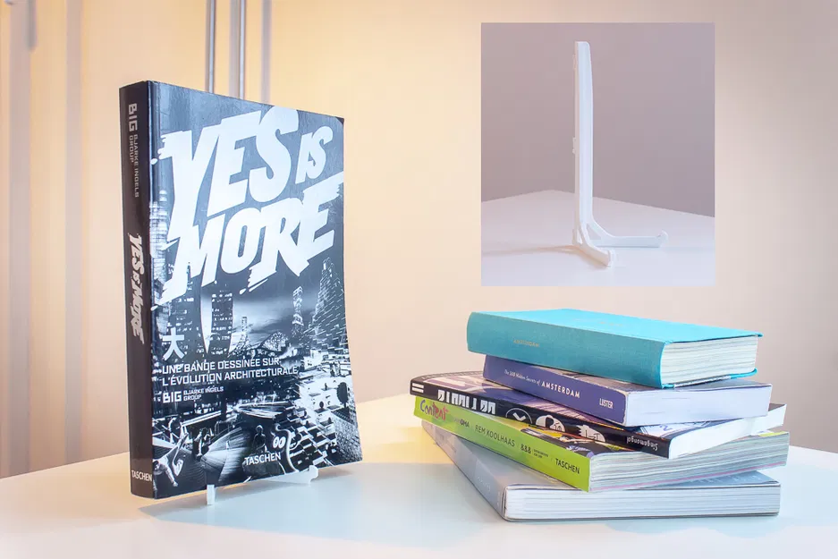 Chân đế trưng bày sách và hình ảnh có bản lề (in liền một khối) - Image 1