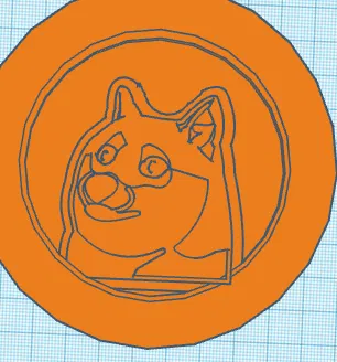 Mô hình Doge Coin Hai Mặt - Image 1