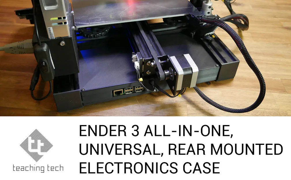 Hộp đựng đồ điện tử đa năng gắn sau cho Ender 3 - Image 1