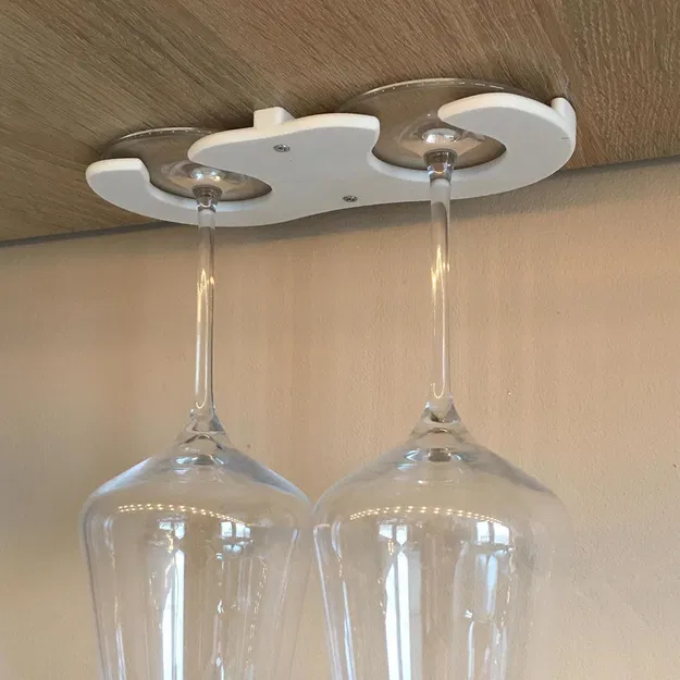 Giá đỡ ly rượu vang "Double Ds" đặt cạnh nhau - Image 8