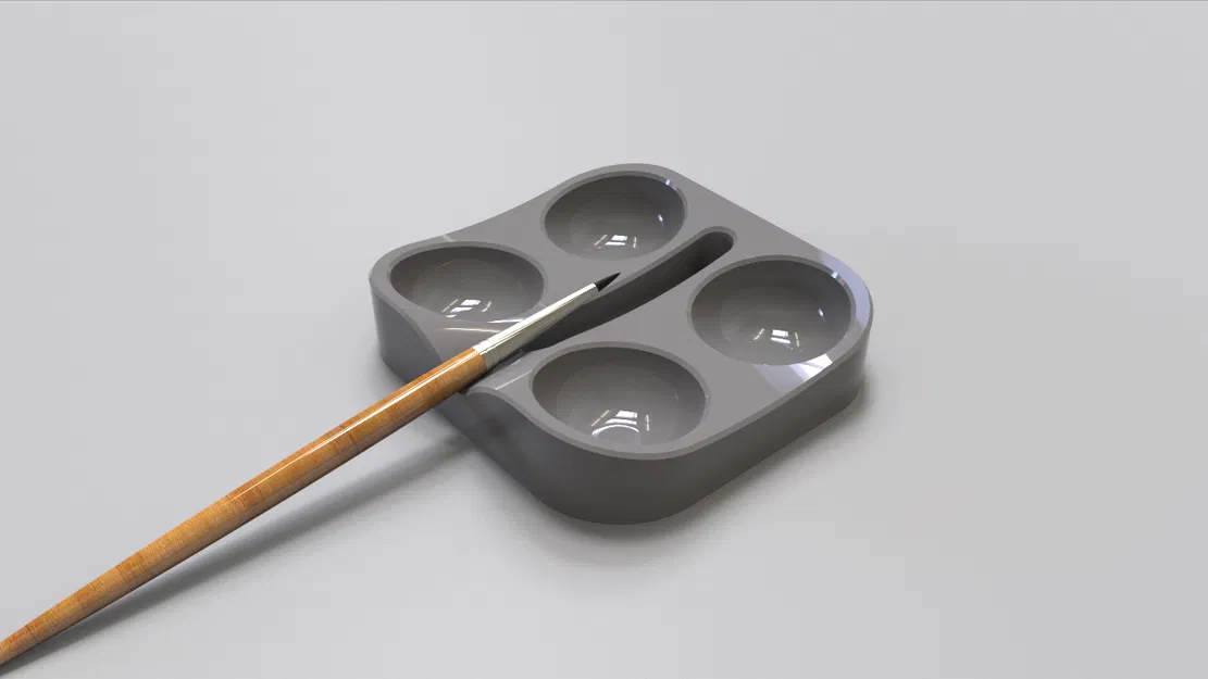 Khay Sơn & Giá Đựng Cọ Ergonomic #2 - Image 1