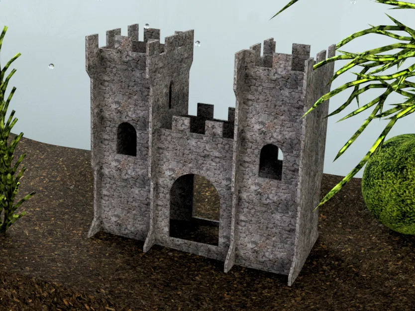 Lâu Đài Bơi Qua Cho Bể Cá [Không Cần Support] - Image 1