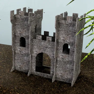 Lâu Đài Bơi Qua Cho Bể Cá [Không Cần Support]