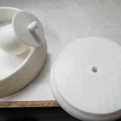 Khuôn ép burger có ren & Tay cầm kèm vít