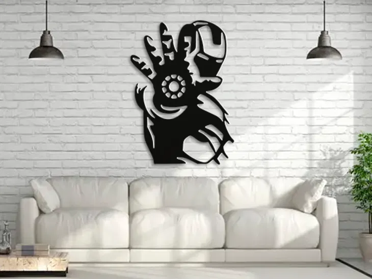 Mô hình Iron Man Cắt Laser và In 3D Trang Trí Tường - Image 2