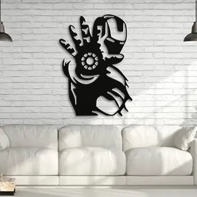 Mô hình Iron Man Cắt Laser và In 3D Trang Trí Tường