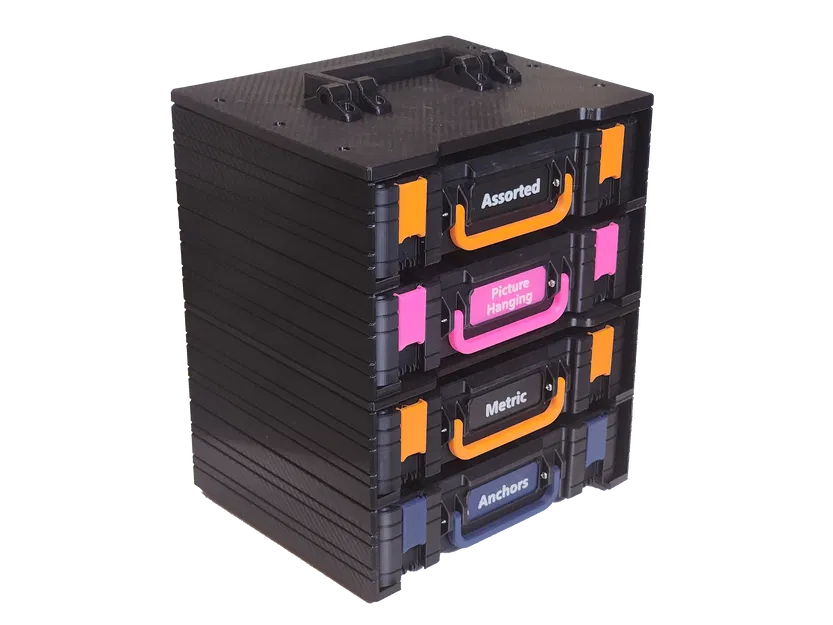 Hệ thống lưu trữ đa hộp mô-đun xếp chồng Gridfinity [Tham số] - Image 1