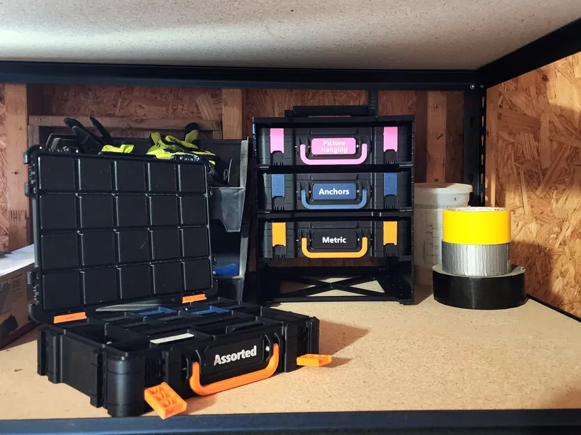 Hệ thống lưu trữ đa hộp mô-đun xếp chồng Gridfinity [Tham số] - Image 4