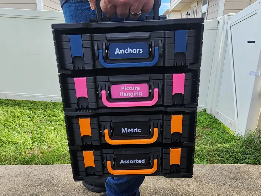 Hệ thống lưu trữ đa hộp mô-đun xếp chồng Gridfinity [Tham số] - Image 5