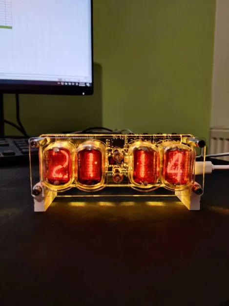 Chân đế đồng hồ Nixie đơn giản - Image 2