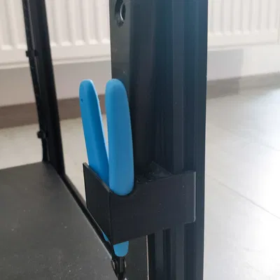 Ender 5 - Kẹp giữ cây cạo bed và kìm cắt