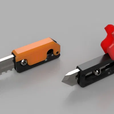 Dao Gấp Fidget Đồ Chơi - In 3D Nguyên Bản - Bản Thường & Móc Khóa