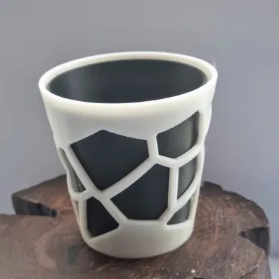 CHẬU TRỒNG XƯƠNG RỒNG & HOA NHỎ KIỂU VORONOI