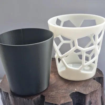 CHẬU TRỒNG XƯƠNG RỒNG & HOA NHỎ KIỂU VORONOI