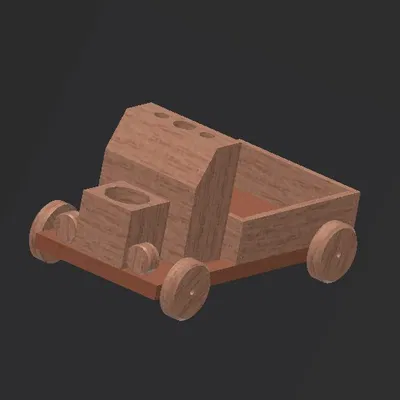 Chân Cắm Bút Hình Xe Tải