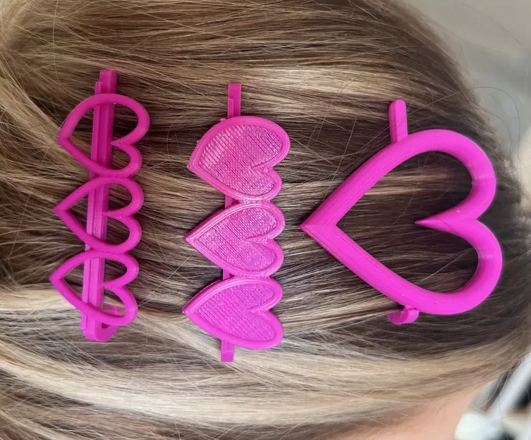 Kẹp Tóc Trái Tim Cho Valentine 2024 - Image 1