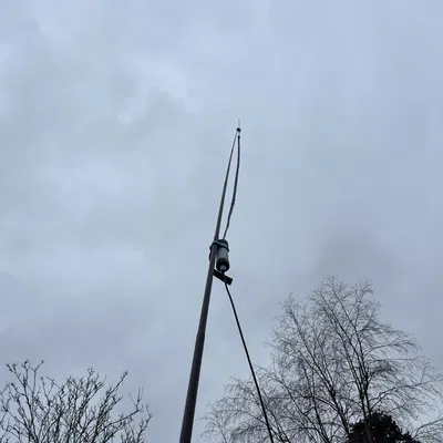 Kẹp cột anten cho anten Slim G 2m dùng cho SOTA, nhất là ngày gió