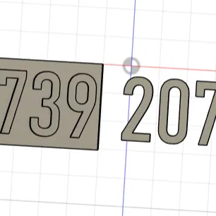 Số Inlay Pixelated 20739