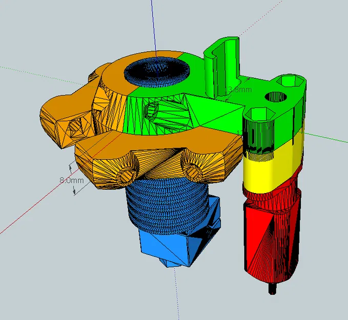 Giá đỡ BlTouch Nhanh & Dễ dàng cho Kossel Mini E3D V6 Effector - Image 6