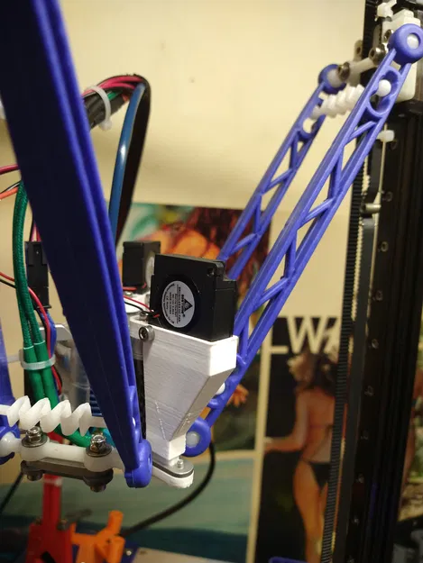 Giá đỡ quạt thổi 3010 cho tấm gắn effector Rostock nhôm 713Maker Kossel - Image 9