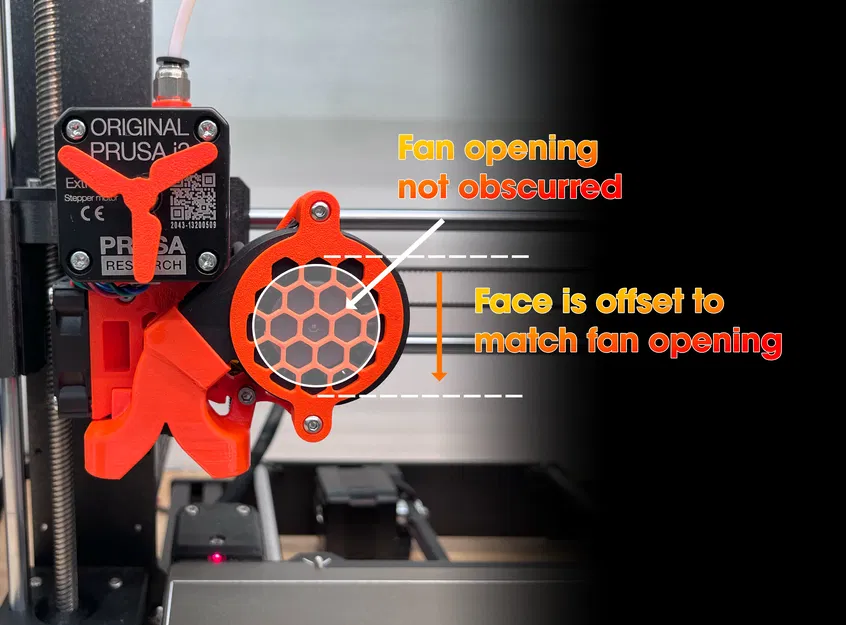 Bộ che quạt MK3S+ V2 (cho mod quạt Delta-P) - Image 2