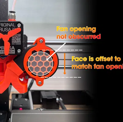 Bộ che quạt MK3S+ V2 (cho mod quạt Delta-P)