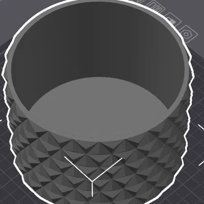 Chậu Cây Retro - Chế độ không phải vase, lòng và đáy 3mm.