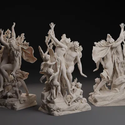 Mô hình 3D: Daphne và Apollo