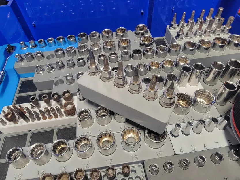 Khay đựng 6 cạnh 3/8 inch - 1x3 cho Gridfinity - Image 1