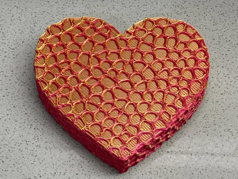 Trái Tim Voronoi Dễ In - Image 2