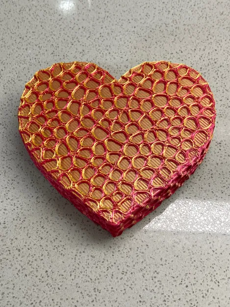 Trái Tim Voronoi Dễ In - Image 3