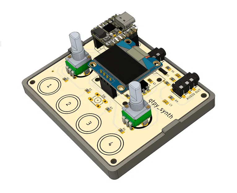 Vỏ cho bộ tổng hợp CircuitPython qtpy_synth - Image 2