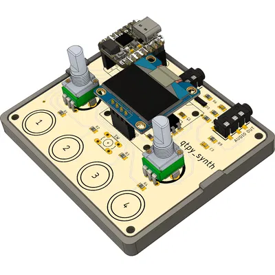 Vỏ cho bộ tổng hợp CircuitPython qtpy_synth