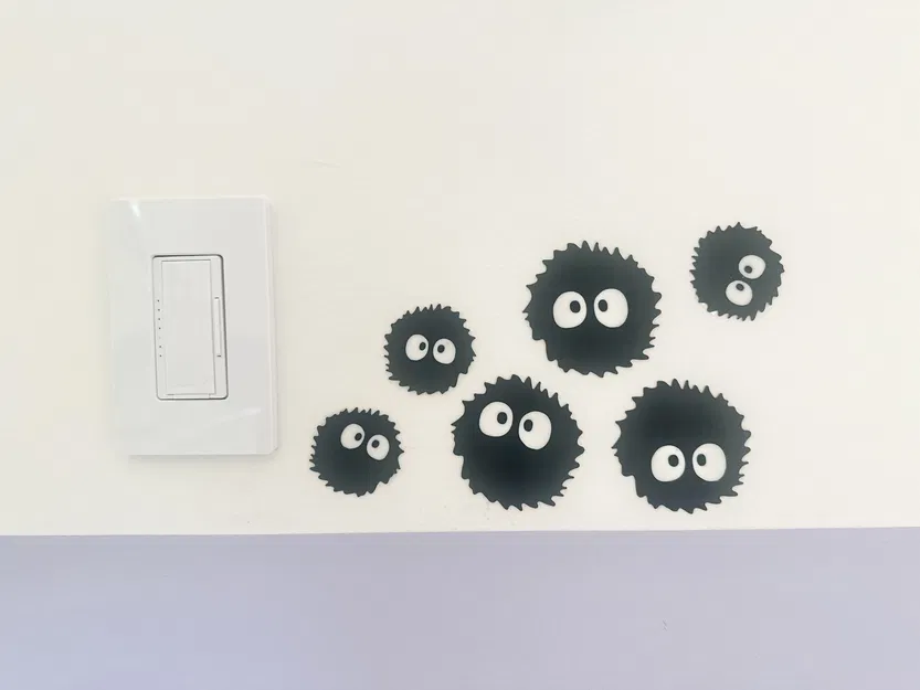 Gia đình Totoros và Tinh linh Bồ hóng - Nghệ thuật treo tường 2D - Image 2