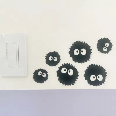 Gia đình Totoros và Tinh linh Bồ hóng - Nghệ thuật treo tường 2D