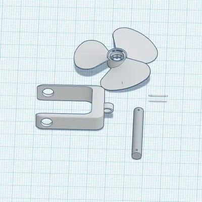 Móc khóa chong chóng thuyền