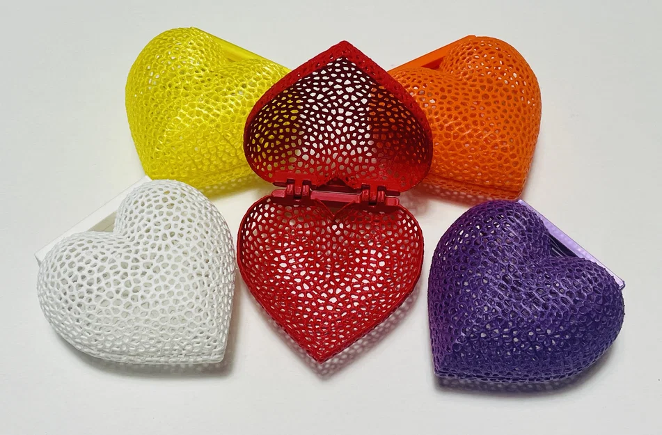 Hộp Tim Voronoi: Quà Tặng Valentine Độc Đáo - Image 4