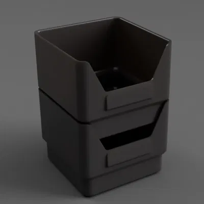 Hộp đựng đồ xếp chồng với họa tiết độc đáo