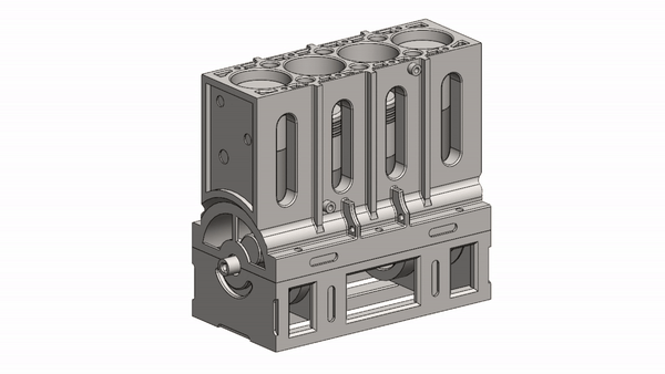 Động Cơ 4 Xi Lanh Thẳng Hàng