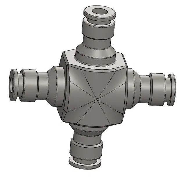 Đầu Nối Ống Nước 4 Ngã Kiểu Gardena - Image 1