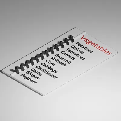 CheckList - Rau Củ