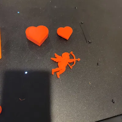 Trái Tim Valentine và Thần Tình Yêu cho Vòng Hoa Lego