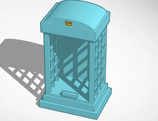 Chân đế/giá đỡ điện thoại hình bốt điện thoại cổ điển - Image 1