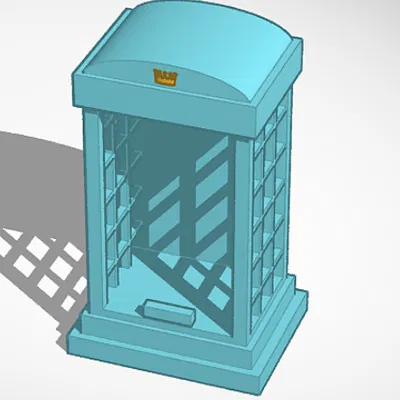 Chân đế/giá đỡ điện thoại hình bốt điện thoại cổ điển