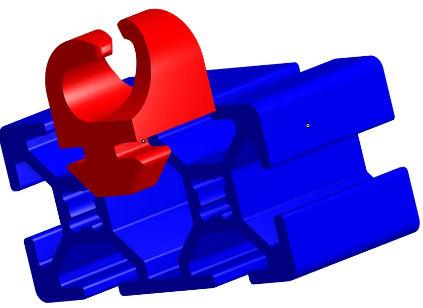 Kẹp giữ dây cáp cho rãnh nhôm - Image 1